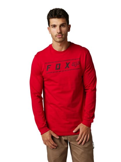 Pánské triko Fox Pinnacle Ls Prem flame red