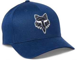 Pánská kšiltovka Fox Nuklr Flexfit Hat Deep Cobalt