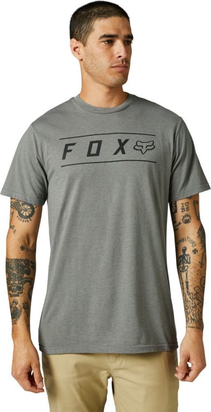 Pánské triko Fox Pinnacle ss Premium heather graphite