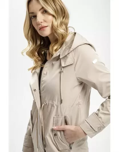 Dámská béžová parka Cross 81252-009