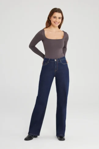 Dámské široké rifle C.O.J. Cup of Joe jeans Nova raw