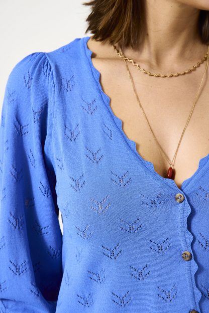 Dámský svetr cardigan Garcia D50051 2514 modrý