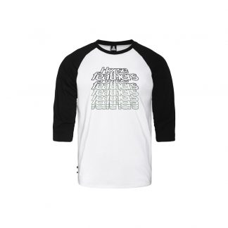 Horsefeathers Triko Rollin Raglan – white/black