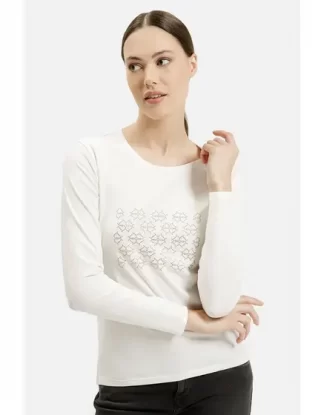 Dámské tričko Cross jeans bílé 56238