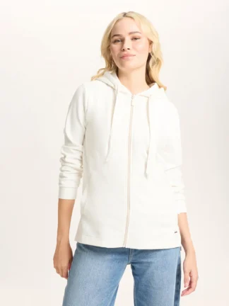 Dámská dlouhá mikina Cross jeans bílá 65471