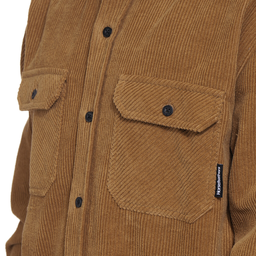 Horsefeathers Vodoodpudivá technická košile Dough – camel corduroy