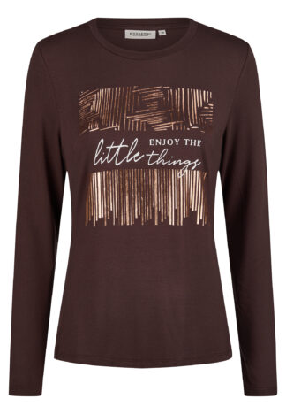 Dámské triko Broadway černá,hnědá 55003818