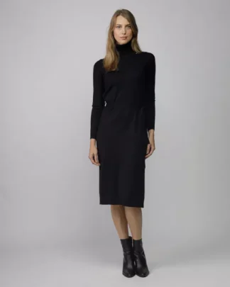 Dámské rolákové šaty Devergo černé, béžové