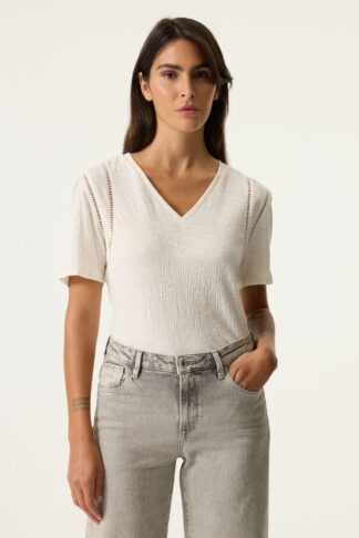 Dámské tričko Garcia jeans N260207 krémová