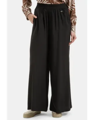 Dámská černé široké kalhoty Cross jeans