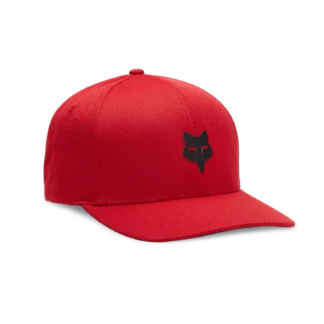 Kšiltovka Fox Head Tech flexfit flame red